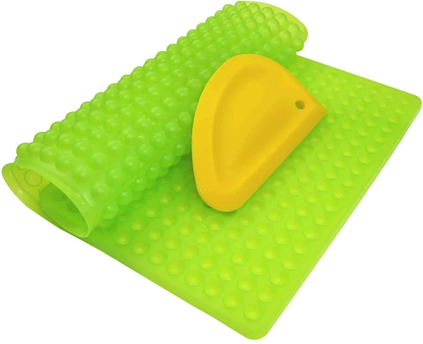 Collory Mini Halbkugel (1cm) Silikon Backmatte und Teigschaber Set