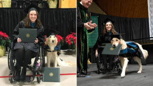 Besitzerin und ihr Diensthund bekommen Diplomas